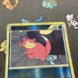 Slowpoke 81/123 LP Reverse Holo -Vintage Pokemon Card- HeartGold SoulSilver (2z) - Image 2