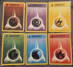 Pokemon Wizards Of The Coast 1999 BASE SET ENERGY CARDS MINT CONDITION - Image 1
