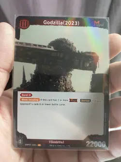 TOHO Godzilla (2023) Minus One Monster Burst II Foil EBP01-009+ Card Game 22000 - Image 1