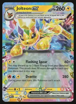 SV: Prismatic Evolutions Jolteon ex #030/131 Pokemon Card - Image 1