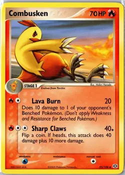 Pokemon Card - Combusken 25/106 Emerald Uncommon Lightly Played - Image 1