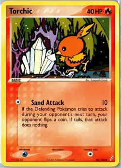 Pokemon Card - Torchic 66/100 Crystal Guardians Common Moderately Played - Image 1
