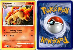 Pokemon Card - Rapidash 47/99 Arceus Uncommon Moderately Played - Image 3
