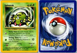 Pokemon Card - Spinarak 75/111 Neo Genesis Common Moderately Played - Image 3