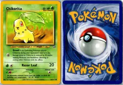 Pokemon Card - Chikorita 54/111 Neo Genesis Common Heavily Played - Image 3