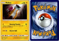 Pokemon Card - Raikou Shining Legends 32/73 2017 Rare Holo Lightly Played - Image 3