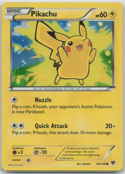 Pikachu - 42/146 (2014 Movie Promo) Holo Promo Miscellaneous Cards & 042/146 NM - Image 1