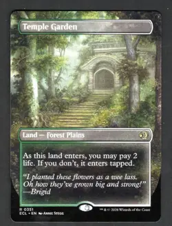 MTG Temple Garden (Borderless) Lorwyn Eclipsed Regular #351 NM/M - Image 1