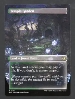 MTG Temple Garden (Borderless) Lorwyn Eclipsed Regular #351 NM/M - Image 2