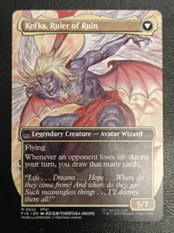 x1 Kefka, Court Mage // Kefka, Ruler of Ruin FIN MTG 322 BORDERLESS MYTHIC 1x - Image 2