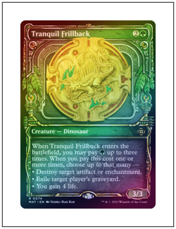 Tranquil Frillback, Showcase Art Foil, Magic the Gathering MTG NM - Image 1