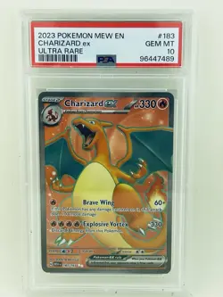 Pokemon Charizard ex 183/165 Sv: Scarlet & Violet 151 Ultra Rare Holo PSA 10 - Image 1