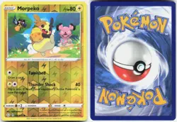 Morpeko 036/072 Common Shining Fates Pokemon Reverse Holo LP - Image 3