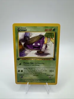 Pokemon TCG - GRIMER - 1ST EDITION - 57/82 - Team Rocket (2000) - WOTC - NM/Mint - Image 1