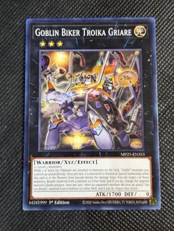 3x YuGiOh! - Goblin Biker Troika Griare MP25-EN353 Common 1st Edition Near Mint - Image 2