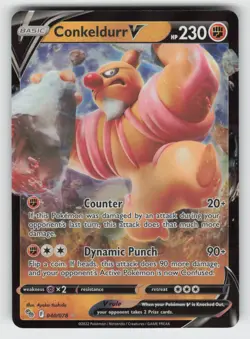 Conkeldurr V 040/078 NM Holo PGO Pokemon GO 02 - Image 1