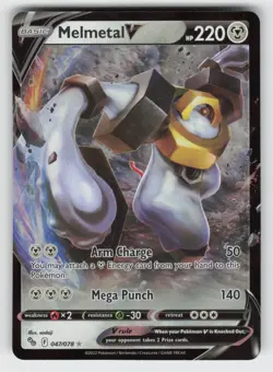 Melmetal V 047/078 NM Holo PGO Pokemon GO 02 - Image 1