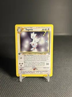 Pokemon TCG Togetic 16/111 1st Edition Neo Genesis Holo MP - Image 1