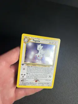 Pokemon TCG Togetic 16/111 1st Edition Neo Genesis Holo MP - Image 5