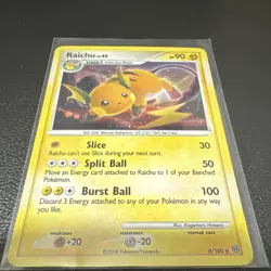 The Pokemon Company Raichu 8/100 Stormfront Holo Rare English 90 HP Stage 1 - Image 3