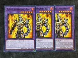 3x YuGiOh! - Blazing Bombardment Beast MP25-EN406 Common 1st Edition Near Mint - Image 1