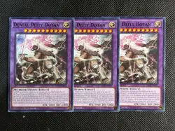 3x YuGiOh! - Denial Deity Dotan MP25-EN432 Common 1st Edition Near Mint - Image 1