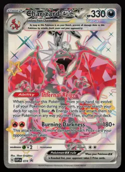 Charizard ex 074 Holo Promo Scarlet & Violet Promo Pokemon English NM - Image 1