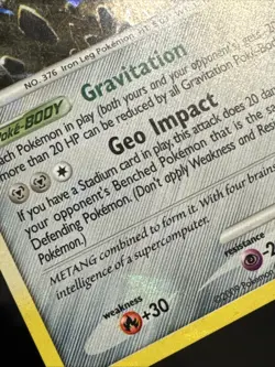 Metagross (Cracked Ice) 7/147 Supreme Victors Holo Pokemon Card (Holo Bleed) - Image 3