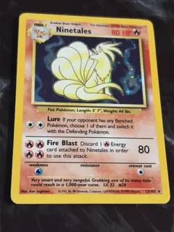 Pokemon Ninetales Base Set WOTC 12/102 Holo Rare 1999-2000 English - Image 1