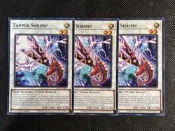 3x YuGiOh! - Zapper Shrimp MP25-EN405 Common 1st Edition Near Mint - Image 1