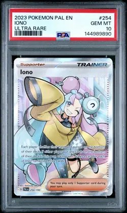 2023 POKEMON PAL EN-PALDEA EVOLVED ULTRA RARE #254 IONO PSA 10 - Image 1