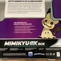 Pokemon TCG: Mimikyu ex Box 820650852183 - Image 3