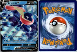 Greninja V 073/264 Fusion Strike Pokemon TCG Holo V Rare NM - Image 3