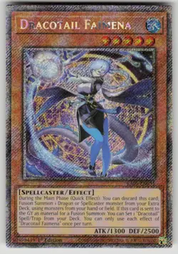 Dracotail Faimena Platinum Secret Rare RA05-EN035 NM Yu-Gi-Oh - Image 1
