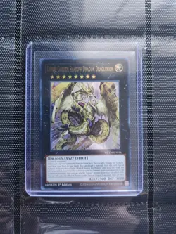 Yugioh Yu-Gi-Oh! Divine Golden Shadow Dragon Dragluxion MZTM-EN014 1st edition - Image 1