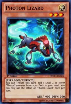 Photon Lizard - NUMH-EN023 - Super Rare - Unlimited - Heavily Played - Image 1