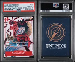 2025 One Piece Monkey D. Luffy 3rd Anniversary Tournament ST01-012 PSA-10 GEM MT - Image 3