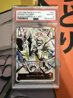 Monkey D. Luffy PSA 10 English One Piece ST21-001 Gear 5 2025 Alternate Art - Image 1