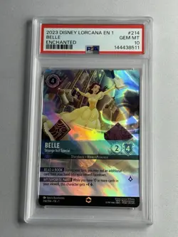 Lorcana ~ BELLE - Strange but Special (Enchanted) 214/204 First Chapter PSA 10! - Image 2