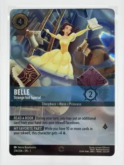 Lorcana ~ BELLE - Strange but Special (Enchanted) 214/204 First Chapter PSA 10! - Image 4