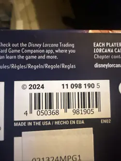 Disney Lorcana: The First Chapter Booster Box - 24 Packs (11098190) 4050368981905 - Image 3