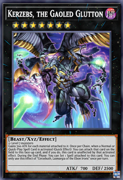 Yugioh! Kerzebs, the Gaoled Glutton DOOD-EN048 COMMON DOOM DIMENSIONS PREORDER - Image 1