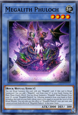 Yugioh! Megalith Phuloch DOOD-EN033 COMMON Doom of Dimensions PREORDER - Image 1