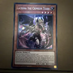 1x Lacrima the Crimson Tears - MP25-EN100 - Prismatic Secret Rare NM YuGiOh - Image 1