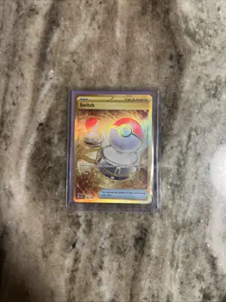 Pokemon TCG Switch 206/165 - SV 151 Gold Secret Rare Pokemon Card - Image 1