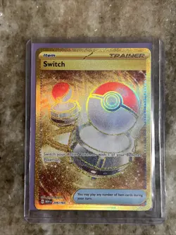 Pokemon TCG Switch 206/165 - SV 151 Gold Secret Rare Pokemon Card - Image 2