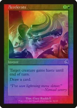 Accelerate FOIL Torment Red Common MAGIC THE GATHERING MTG CARD NM/EX NICE!!! - Image 1