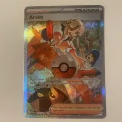 Arven 235/091 Paldean Fates Special Illustration Rare Pokemon TCG Card - Image 1