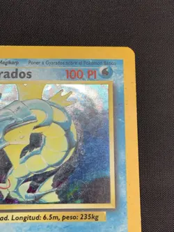 Vintage Pokemon Card Wotc Gyarados Base Set Holo Rare 6/102 MP - Spanish - Image 3