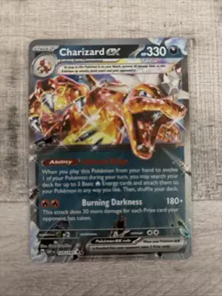 Pokemon TCG Charizard EX 125/197 SV Obsidian Flames 2023 Tera Card - Image 1